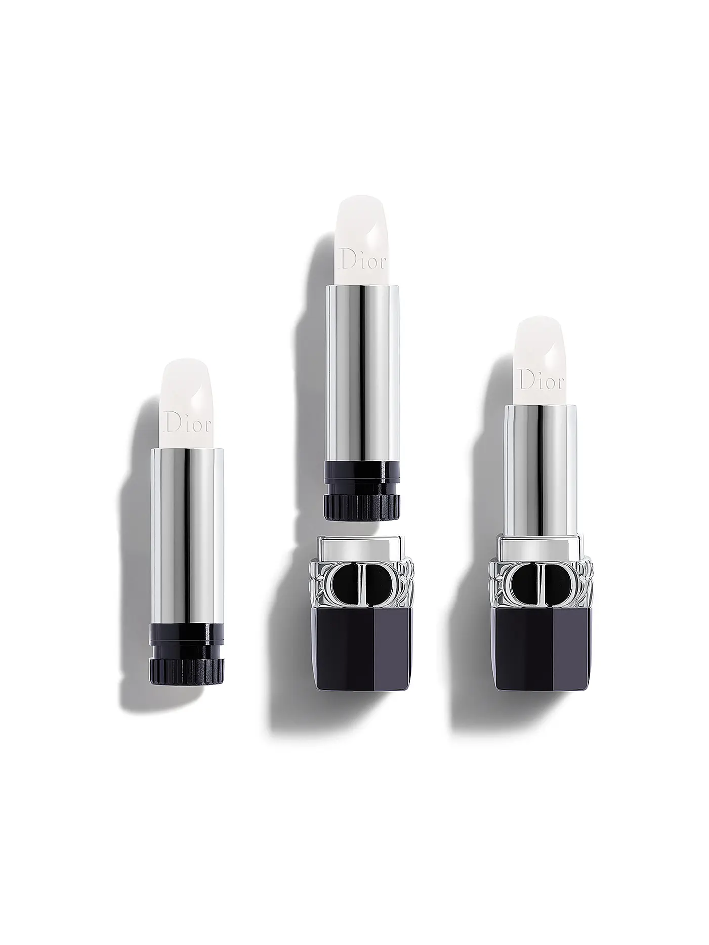 DIOR | Lippenstift - Rouge Dior Balm Satin Refill ( 100 Nude Look ) | koralle